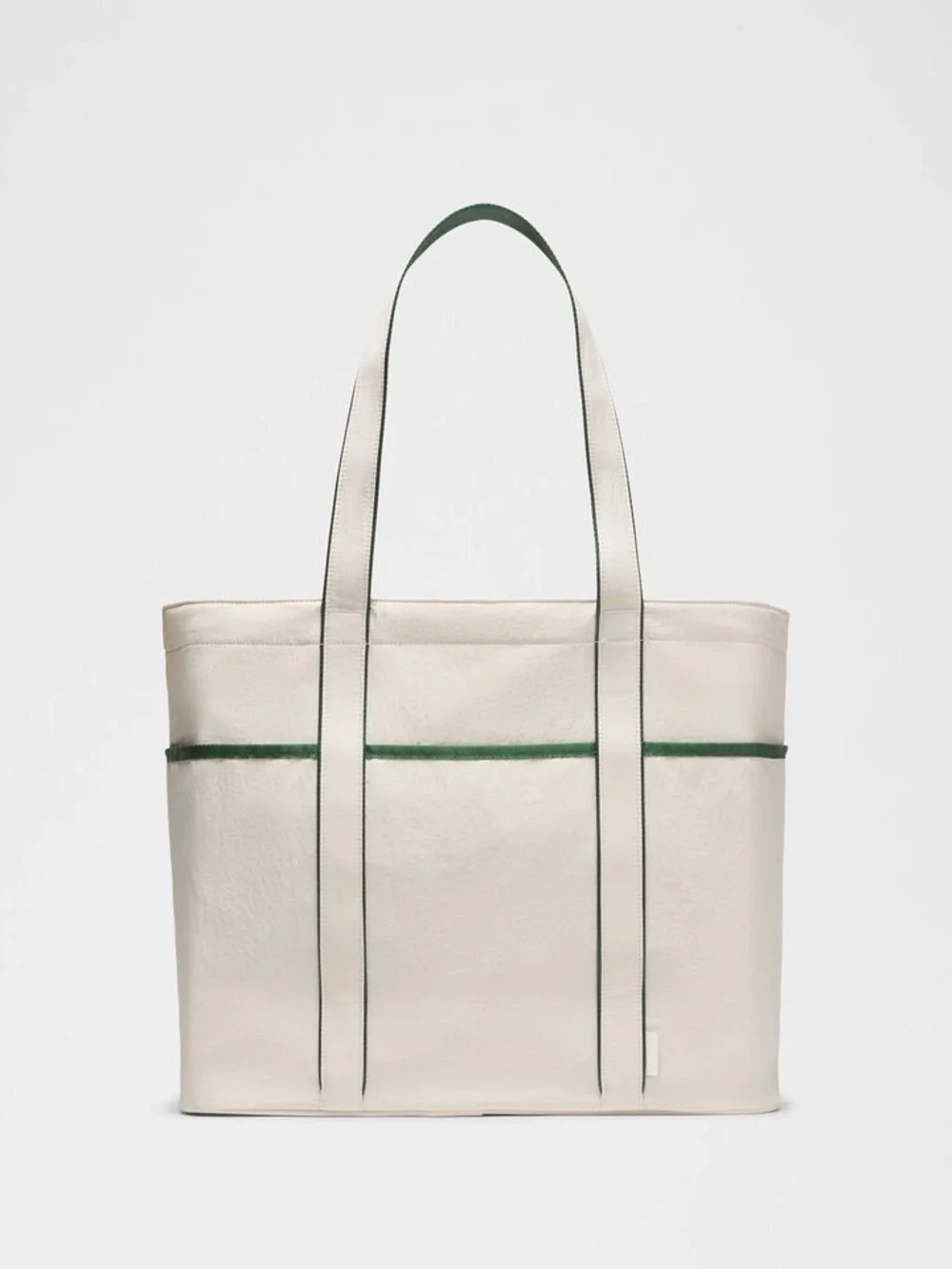 NWT Lululemon Daily Multi-Pocket Tote Bag 20L in Natural Ivory and Ivy Green